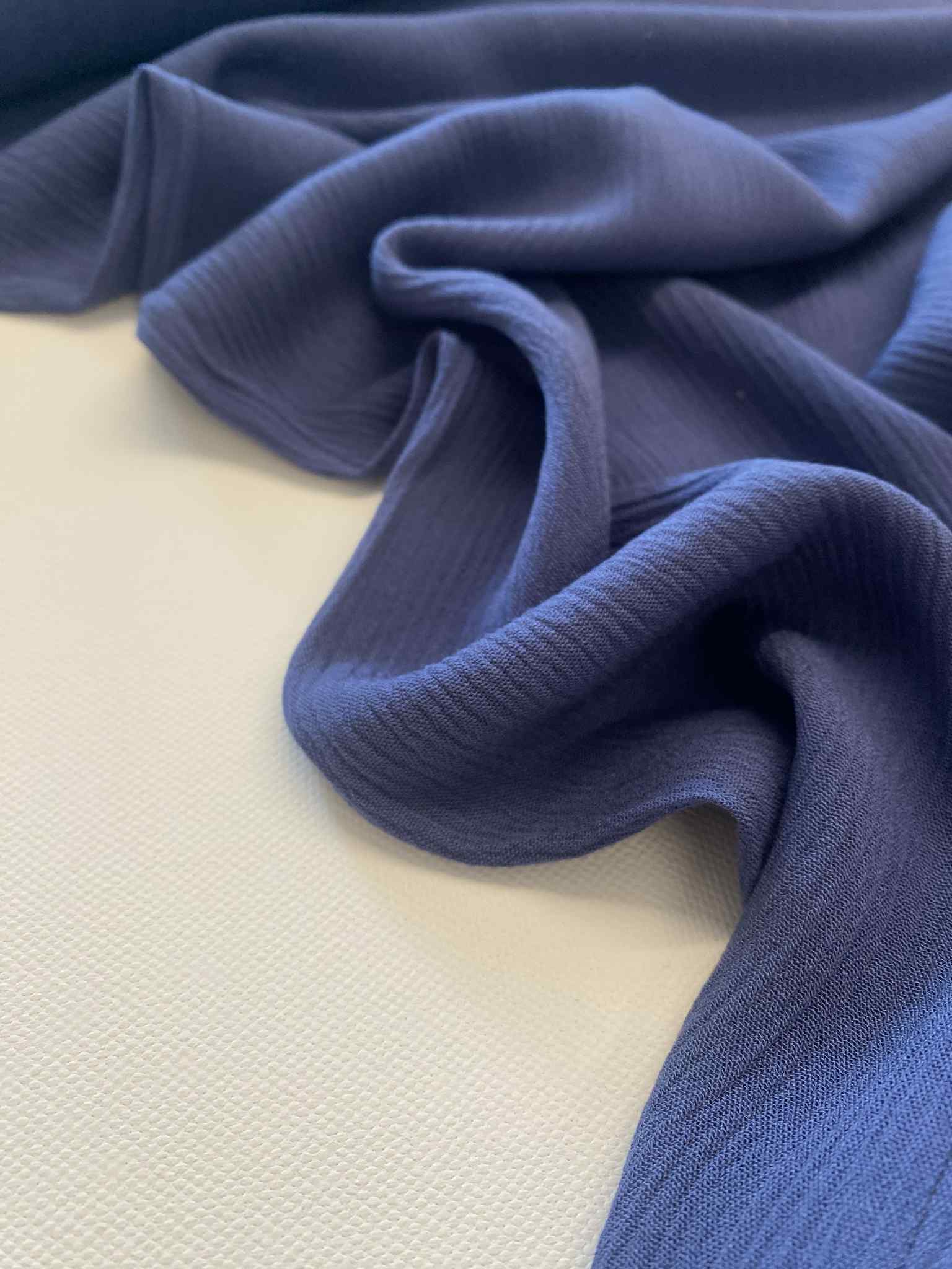 Viscose Crinkle - Denim