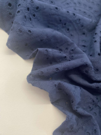 Katoen Broderie -  Navy