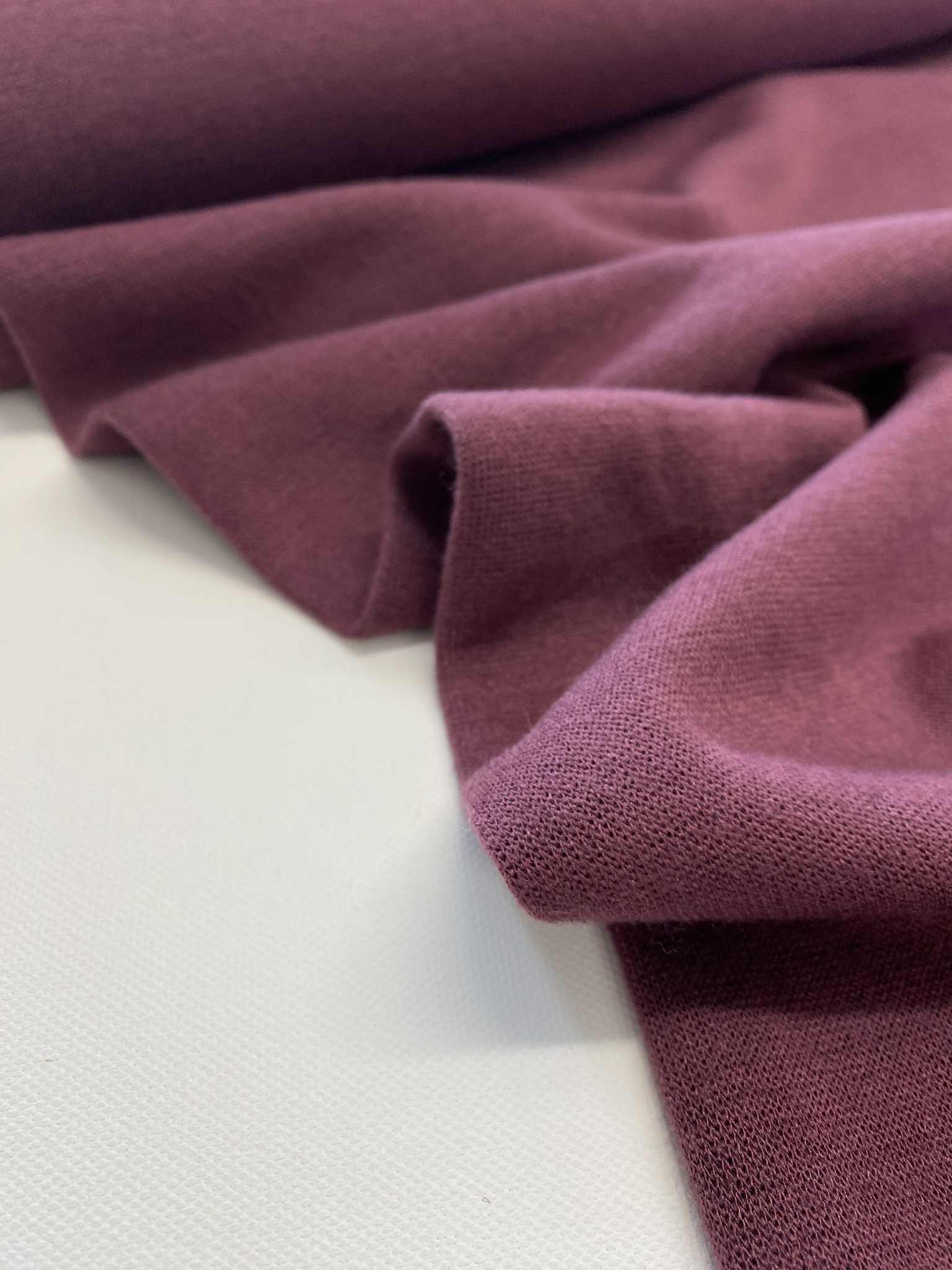 Gebreide viscose - Merino Touch - Burgunday