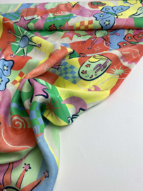 Satijn Viscose - funky - 