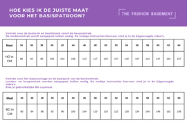 The Fashion Basement - Basisbroek patroon (34-46)