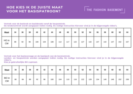 Basiscorsage voor tricot patroon (34-46)