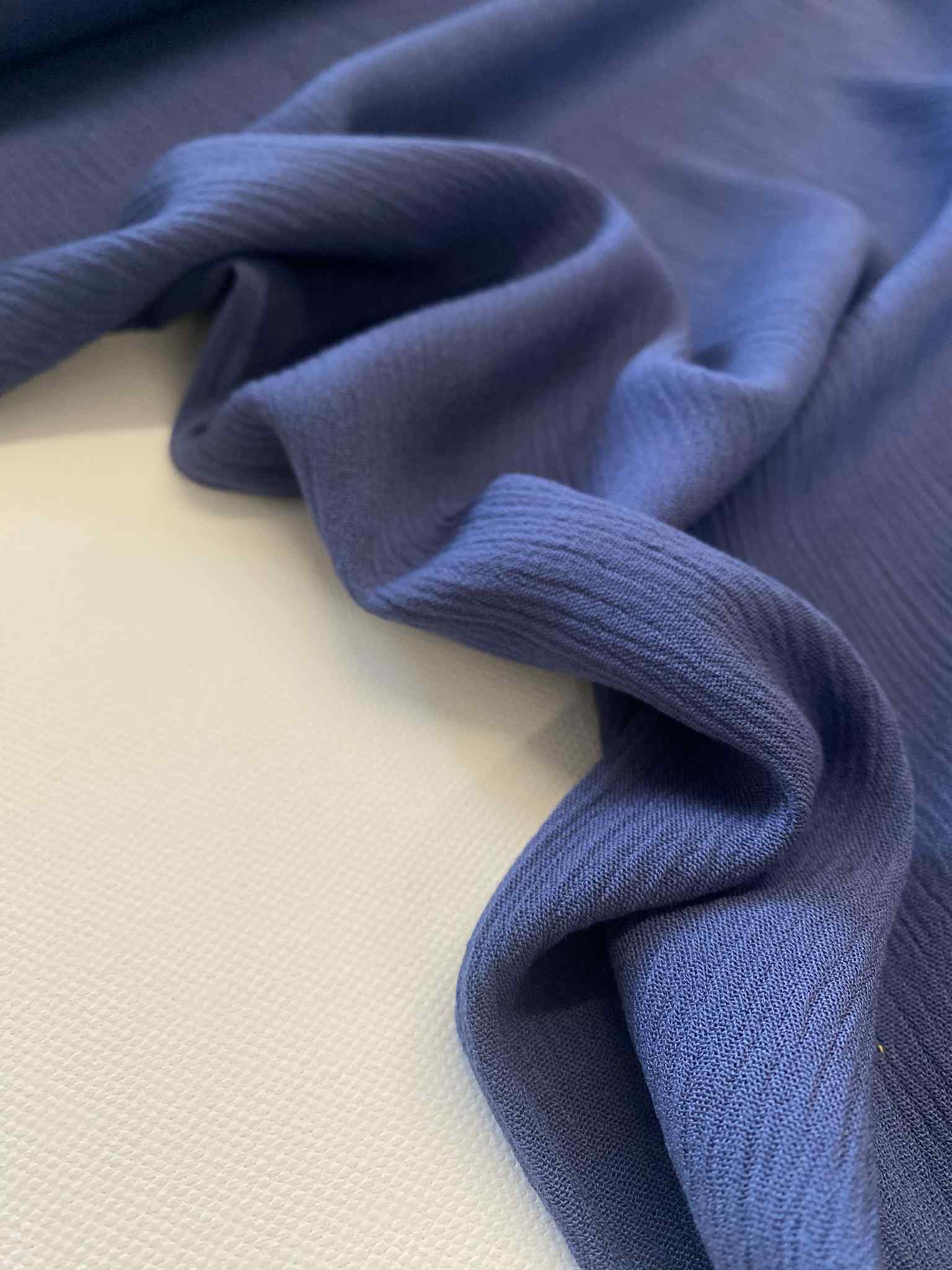Viscose Crinkle - Denim