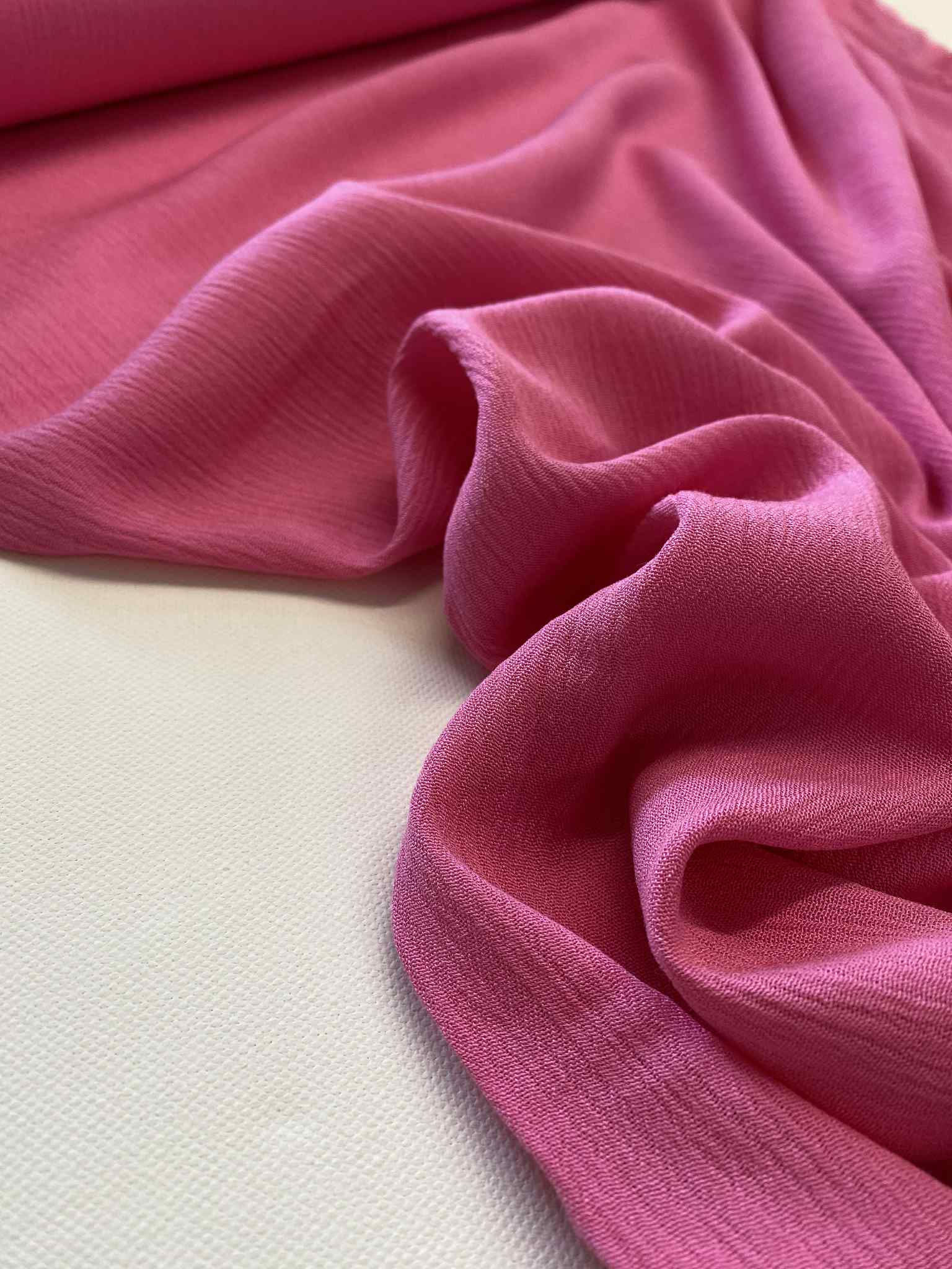 Viscose Crinkle -  Pink