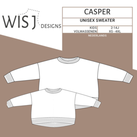 WISJ - Casper -  Unisex Oversized Sweater - Patroon