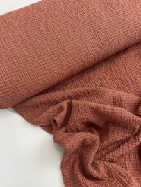 Viscose seersucker - Miek - Terra - Coupon 100 cm