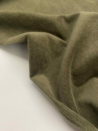 Corduroy met lichte rek - Kaki