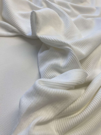 Viscose rib jersey - wit