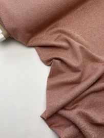 Rekbare viscose jersey met glitters - pink