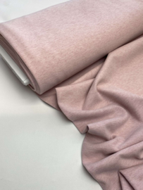Brushed rib jersey - zacht roze