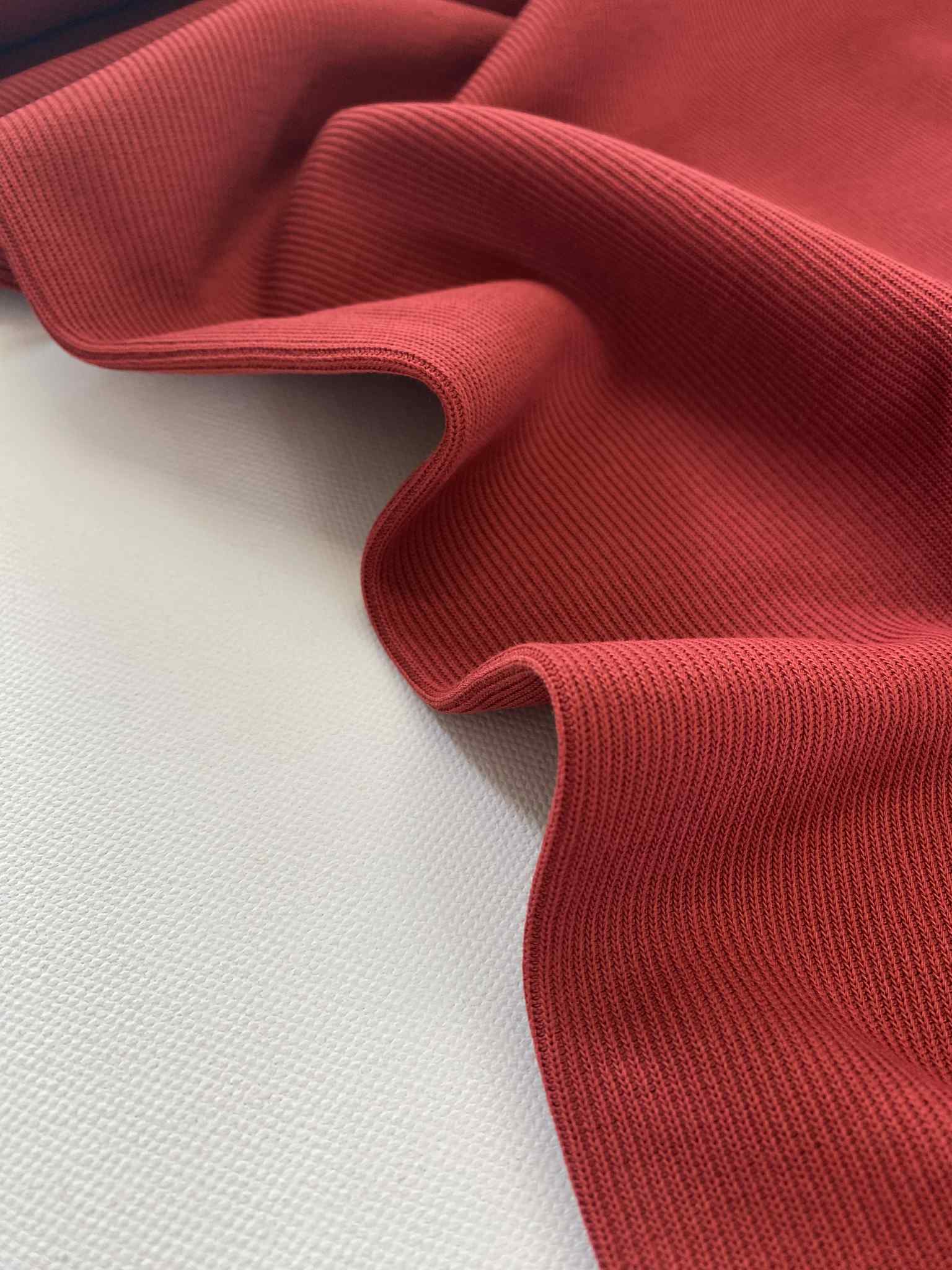 Katoenen Rib jersey -  Terrarood