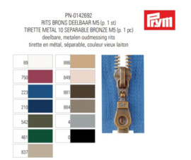 Deelbare rits - Prym - Diverse kleuren/afmetingen