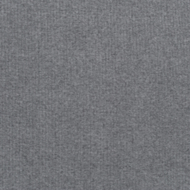 Super zachte rib jersey - Grijs - Coupon 90 cm