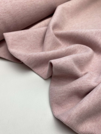 Brushed rib jersey - zacht roze
