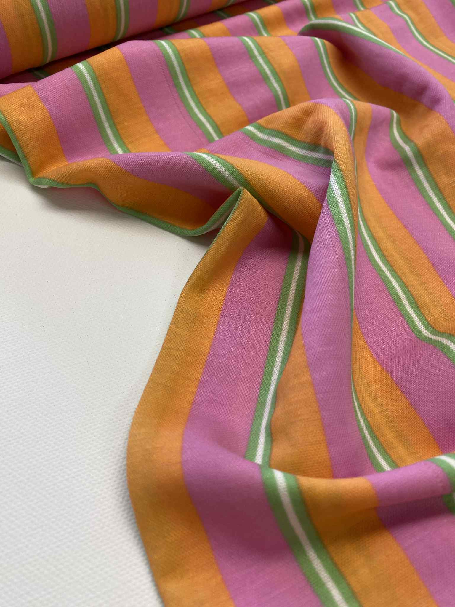 Viscose ecovero  - Candy Stripes