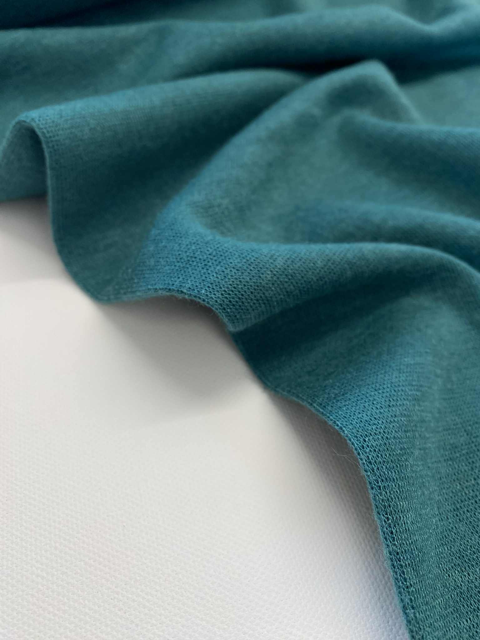 Gebreide viscose - Merino Touch - Petrol