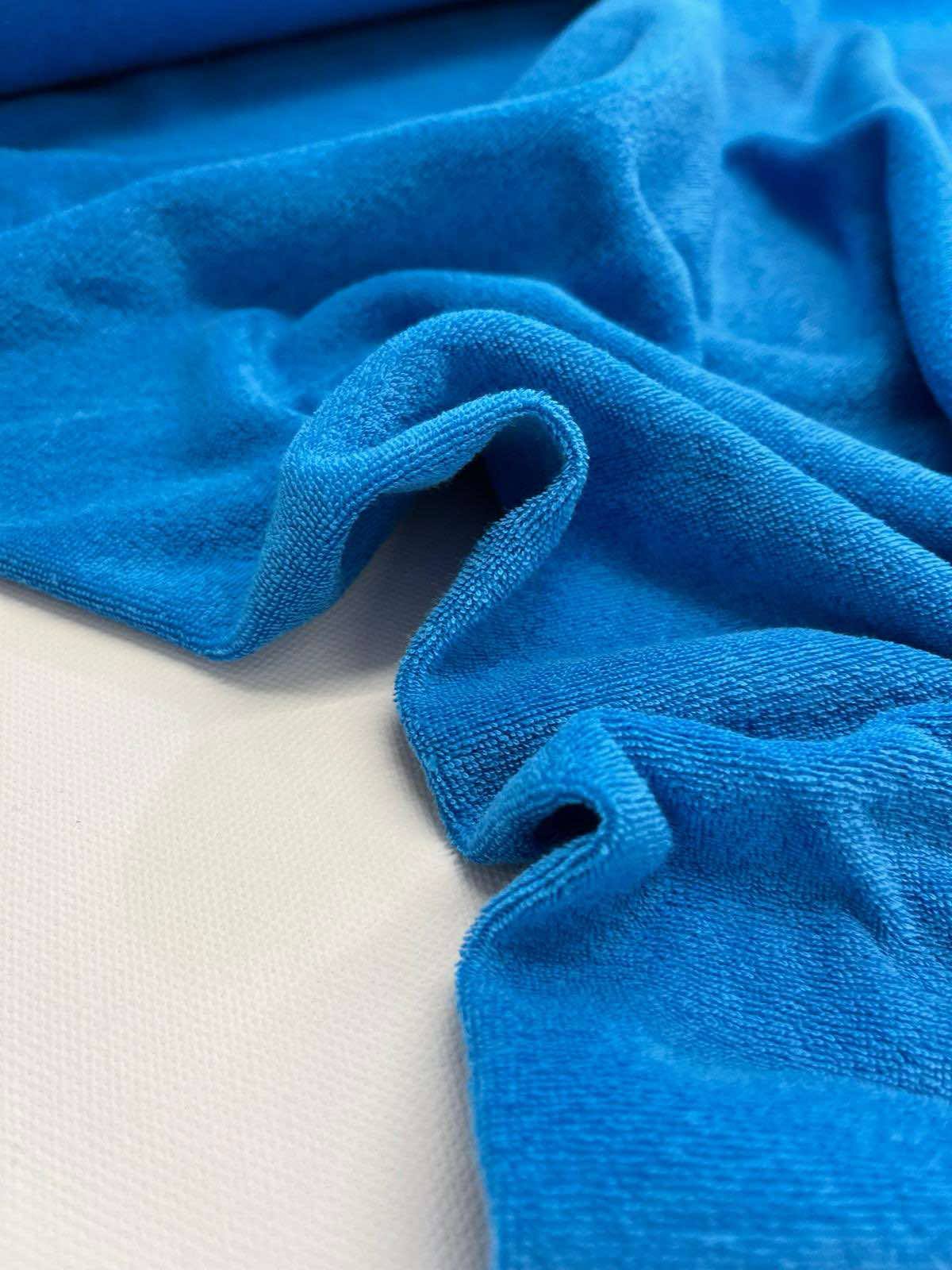 Rekbare Badstof - Strandblauw