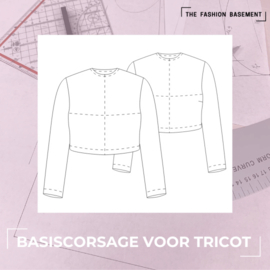 Basiscorsage voor tricot patroon (48-64)
