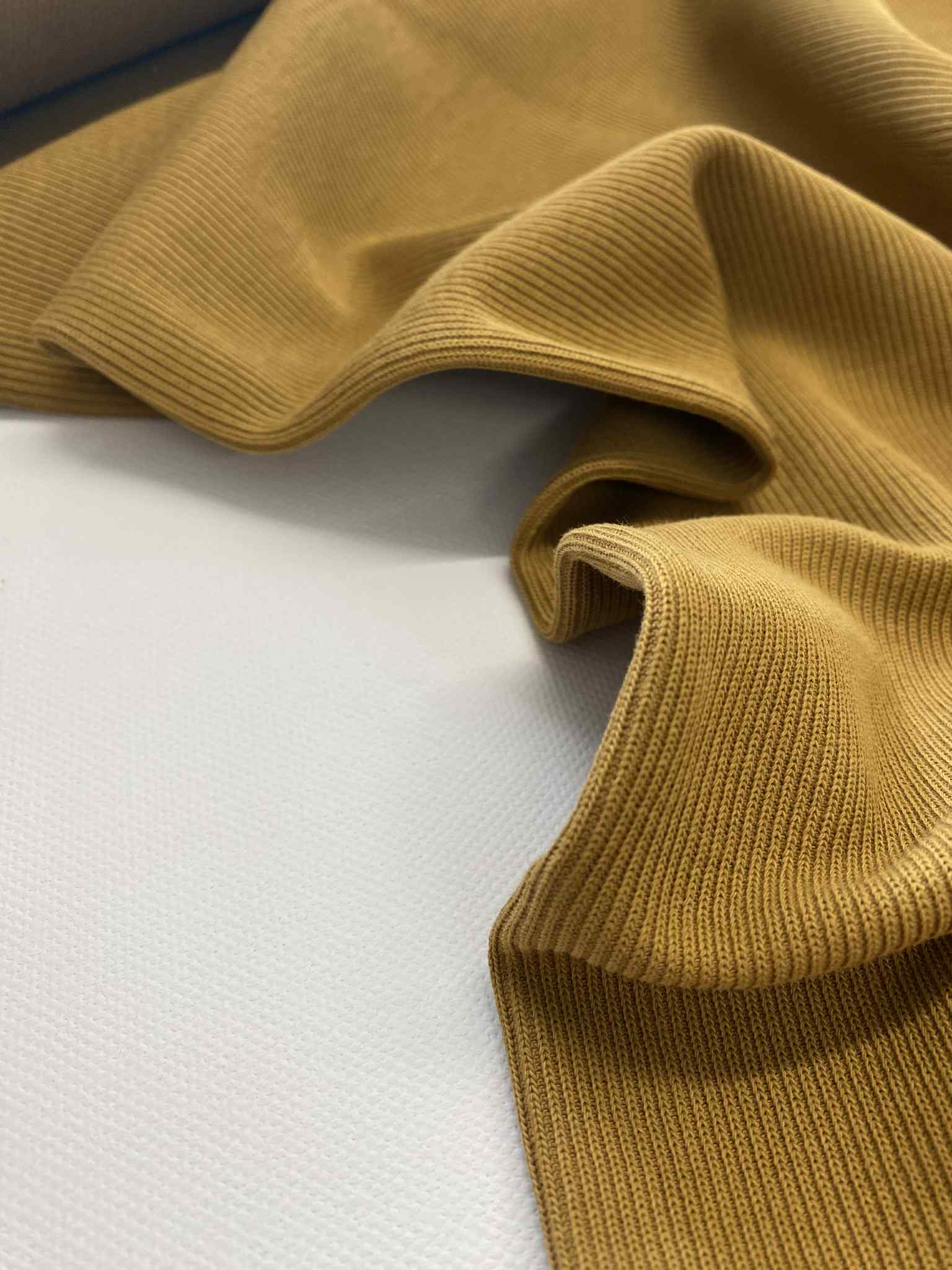Katoenen Rib jersey -  Camel