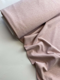 Brushed rib jersey - zacht roze