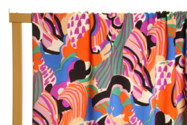 Viscose - Atelier Jupe - Colourful artistic print