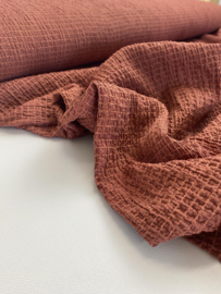Viscose seersucker - Miek - Terra - Coupon 100 cm
