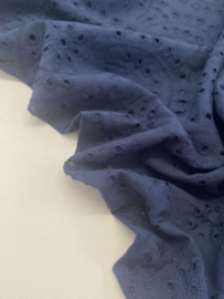 Katoen Broderie -  Navy