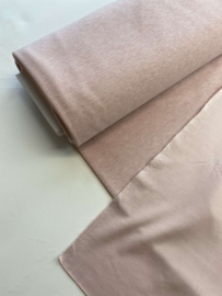 Brushed rib jersey - zacht roze