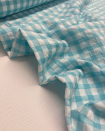 Viscose seersucker - Aqua