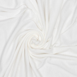Viscose rib jersey - wit