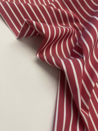 Poplin - Hemdenstof -Rood/wit