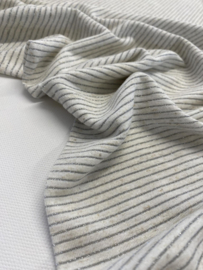 Linnen Tricot - Lurex - Natural/Silver