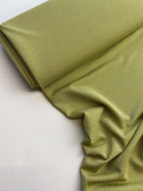 Rekbare viscose jersey  met glitters -  lime