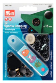 Drukknopen - Prym - Sport & Camping - Zwart