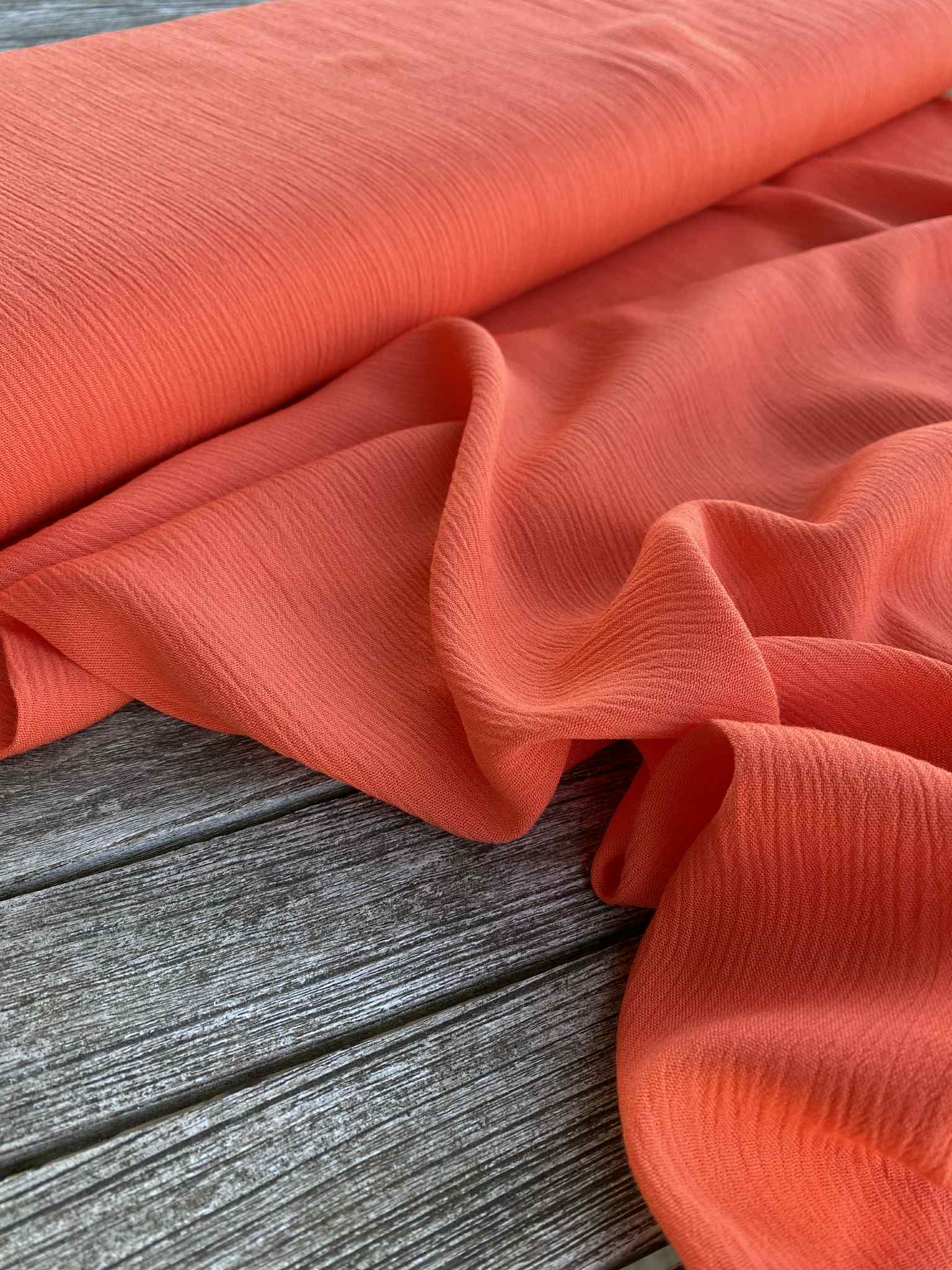 Viscose Crinkle -  Coral