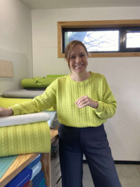 Cable knit -  Neon Lime