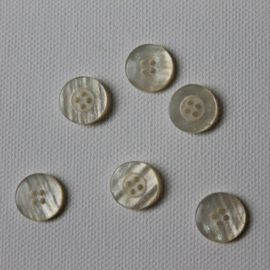 Knoop - gebroken wit  - 15 mm