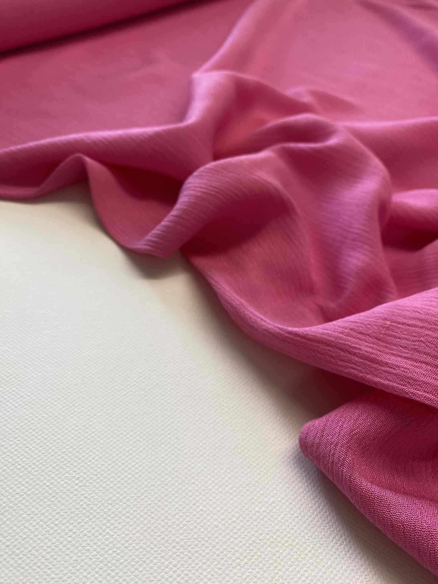 Viscose Crinkle -  Pink