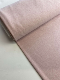 Brushed rib jersey - zacht roze