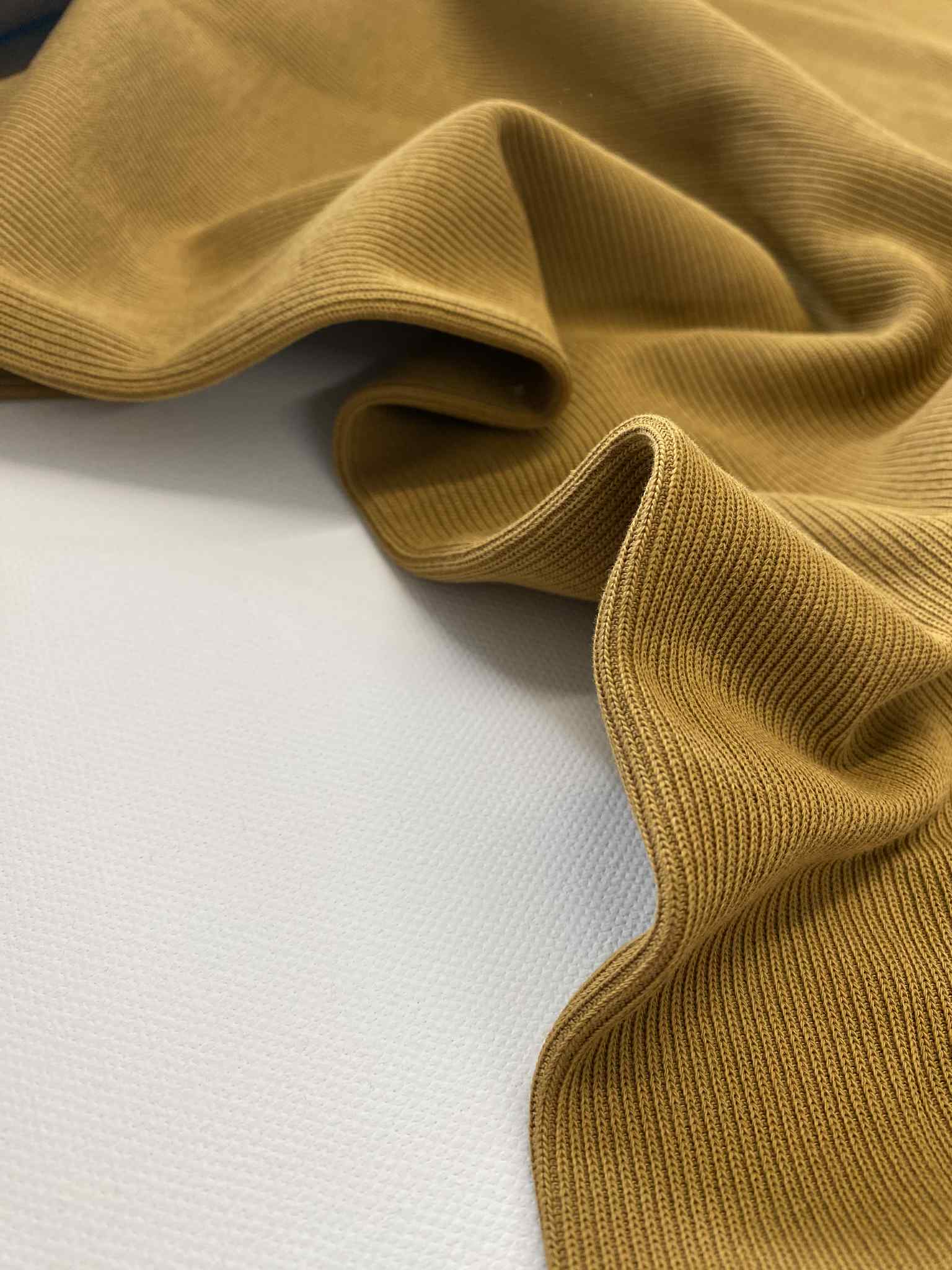 Katoenen Rib jersey -  Camel