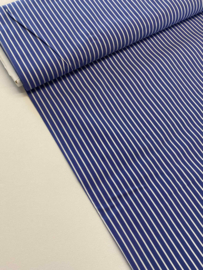 Poplin - Hemdenstof - Blauw/wit