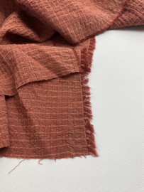 Viscose seersucker - Miek - Terra - Coupon 100 cm