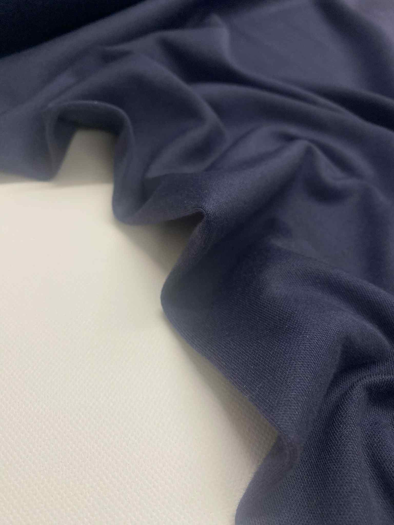 Rekbare T-shirt stof - Billy  - Navy