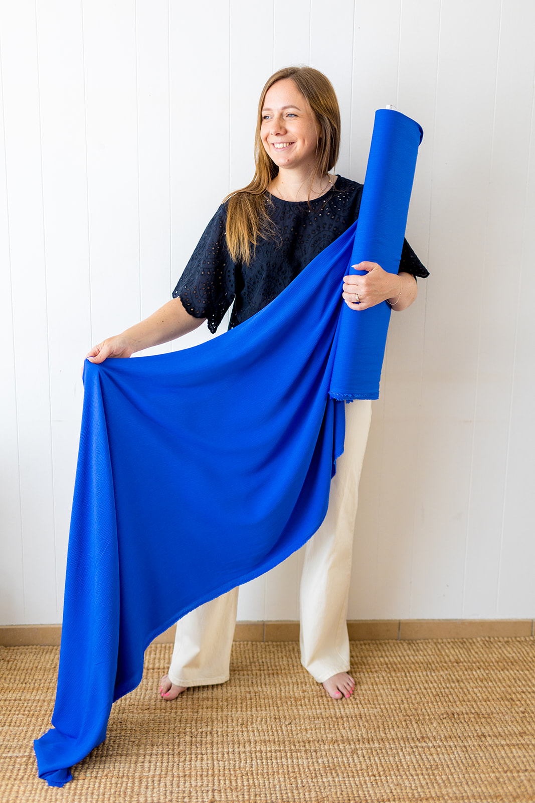 Viscose Crinkle - Kobalt