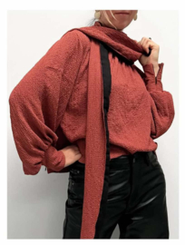 Viscose seersucker - Miek - Terra - Coupon 100 cm