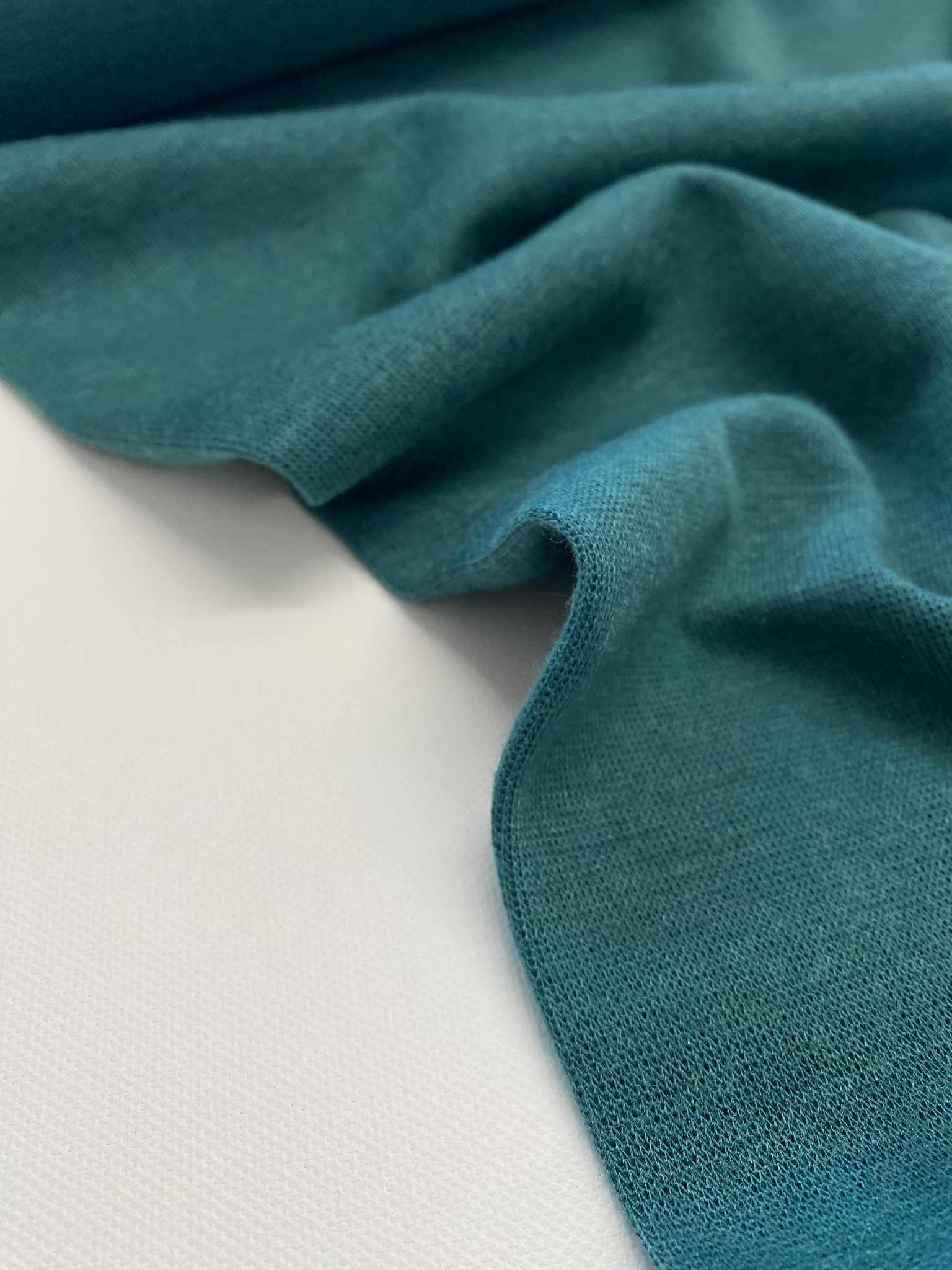 Gebreide viscose - Merino Touch - Petrol