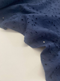 Katoen Broderie -  Navy