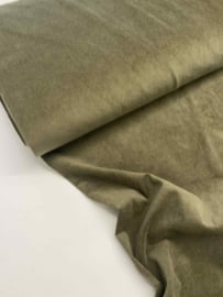 Corduroy met lichte rek - Kaki