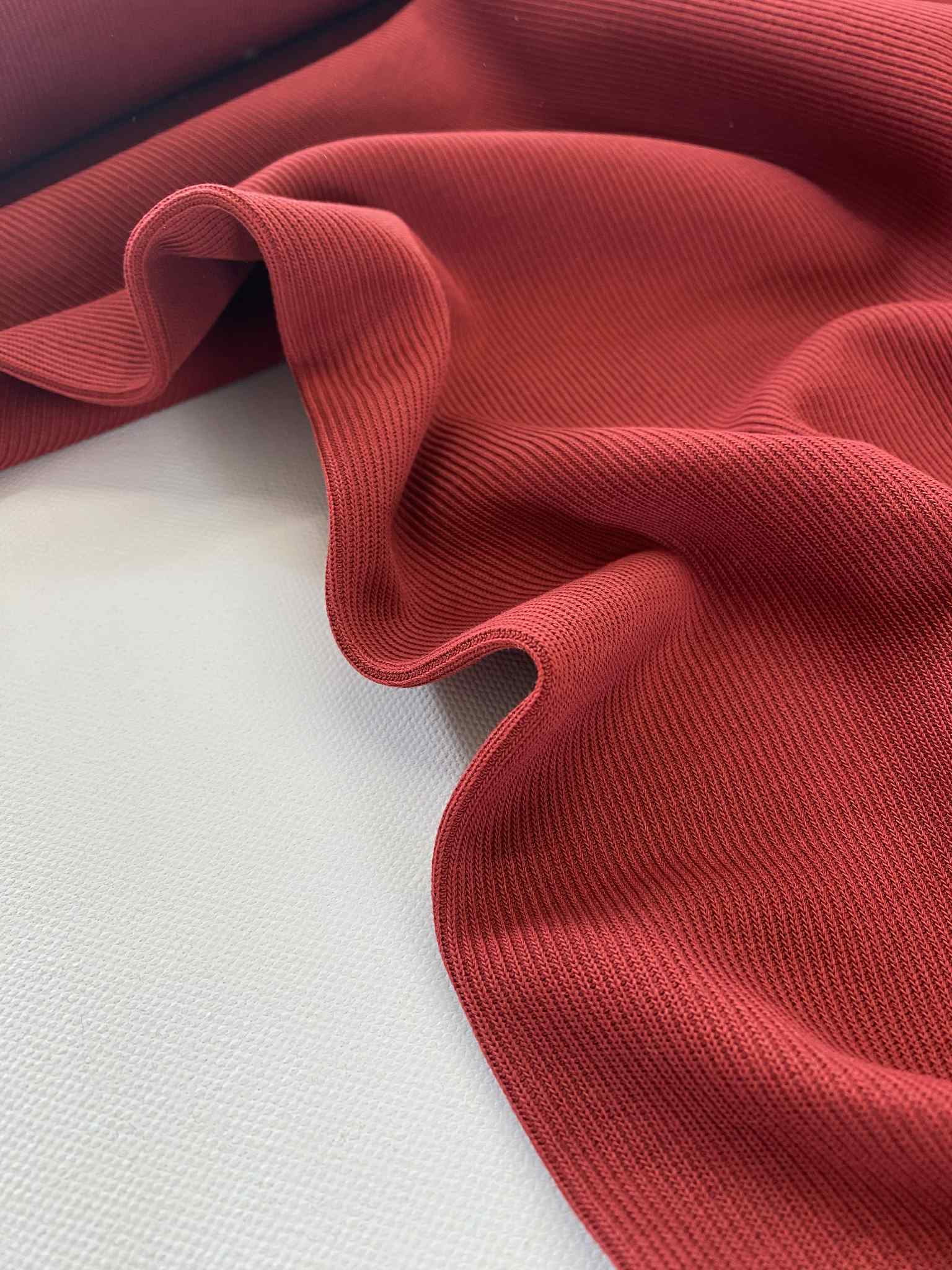 Katoenen Rib jersey -  Terrarood
