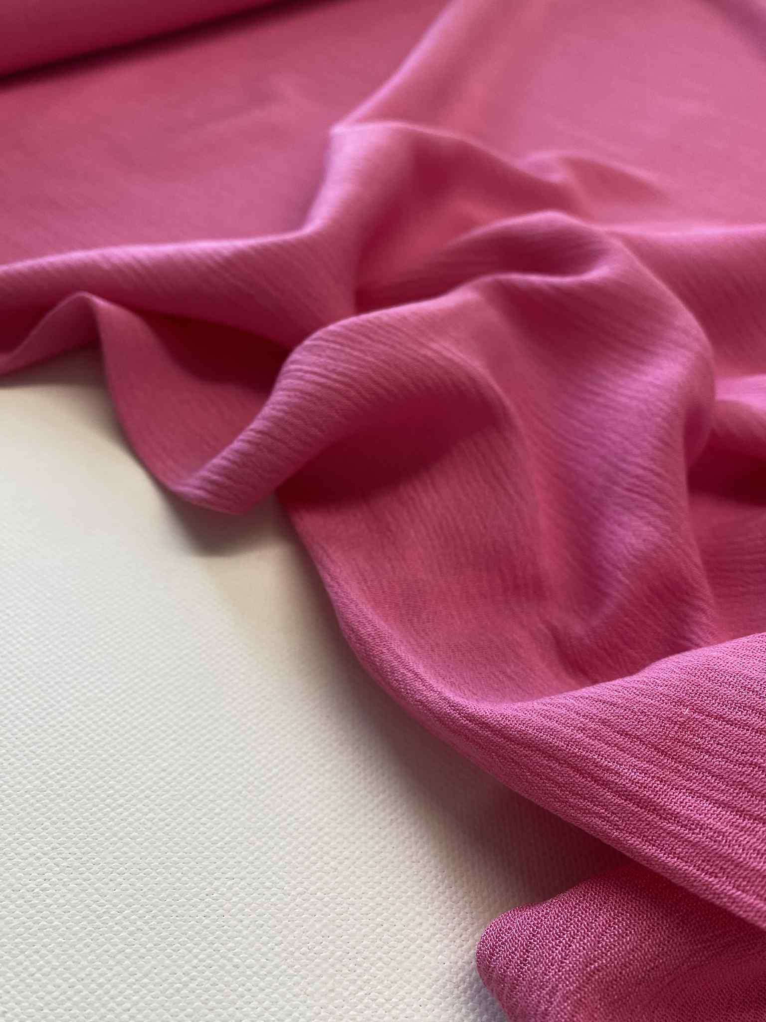 Viscose Crinkle -  Pink
